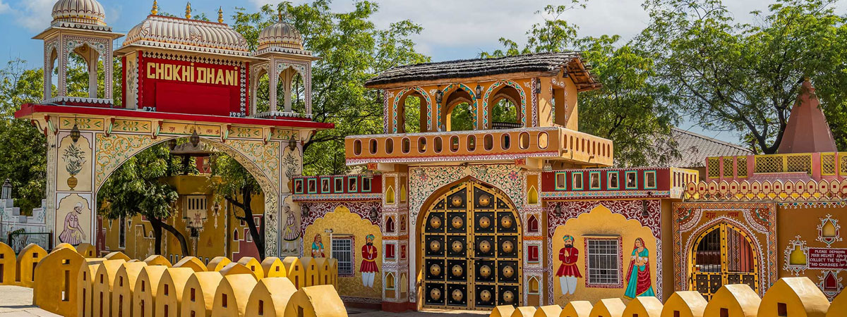 Chokhi Dhani Jaipur Evening Cultural Tour With Private Car & Driver